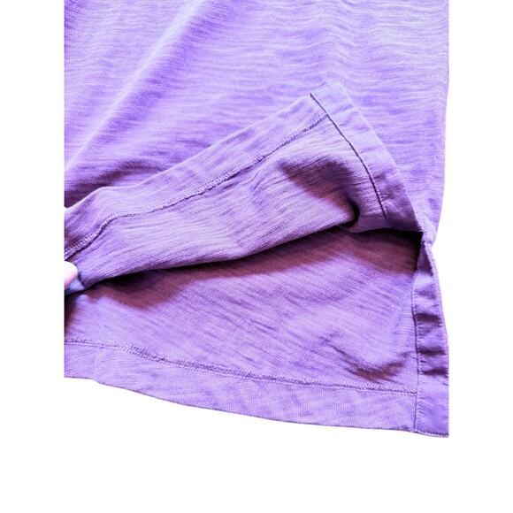 Boden Cotton Purple Tunic Dress with Pink Cross Tie Neckline - Size 18 - Picture 7 of 10